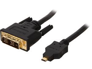 StarTech HDDDVIMM1M Black 3 Feet Micro HDMI (19 pin) Male to DVI-D (19 pin) M-M Cable StarTech HDDDVIMM1M Black 3 Feet Micro HDMI (19 pin) Male to DVI-D (19 pin) M-M Cable