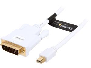StarTech Model MDP2DVIMM6WS 6 ft. Mini DisplayPort to DVI Active Adapter Converter Cable mDP to DVI 1920 x 1200 M-M StarTech Model MDP2DVIMM6WS 6 ft. Mini DisplayPort to DVI Active Adapter Converter Cable mDP to DVI 1920 x 1200 M-M