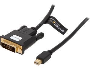StarTech Model MDP2DVIMM6BS 6 ft. Mini DisplayPort to DVI Active Adapter Converter Cable - mDP to DVI 1920 x 1200 M-M StarTech Model MDP2DVIMM6BS 6 ft. Mini DisplayPort to DVI Active Adapter Converter Cable - mDP to DVI 1920 x 1200 M-M