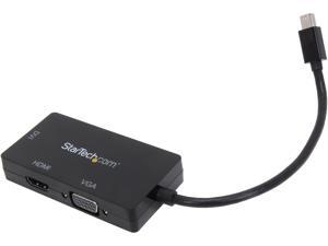 StarTech MDP2VGDVHD Mini DisplayPort to VGA / DVI / HDMI Adapter – 3-in-1 mDP Converter - Retail StarTech MDP2VGDVHD Mini DisplayPort to VGA / DVI / HDMI Adapter – 3-in-1 mDP Converter - Retail