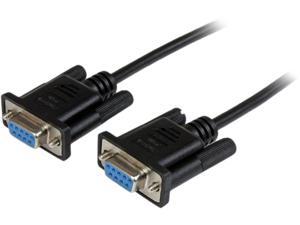 StarTech.com 2m Black DB9 RS232 Serial Null Modem Cable F/F StarTech.com 2m Black DB9 RS232 Serial Null Modem Cable F/F