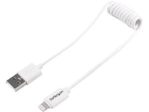 StarTech USBCLT30CMW White Lightning to USB cable - coiled StarTech USBCLT30CMW White Lightning to USB cable - coiled