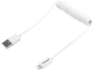 StarTech USBCLT60CMW White Lightning to USB cable - coiled StarTech USBCLT60CMW White Lightning to USB cable - coiled
