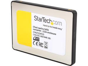 StarTech.com CFast Card to SATA Adapter with 2.5" Housing - Supports SATA III (6 Gbps) - CFast Memory Card Converter - OS Independent (CFAST2SAT25) StarTech.com CFast Card to SATA Adapter with 2.5" Housing - Supports SATA III (6 Gbps) - CFast Memory Card Converter - OS Independent (CFAST2SAT25)