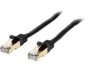 StarTech C6ASPAT25BK 25 ft. Cat 6A Black Shielded Network Ethernet Cable StarTech C6ASPAT25BK 25 ft. Cat 6A Black Shielded Network Ethernet Cable