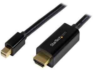 StarTech MDP2HDMM5MB 16.4ft. BlackMini DisplayPort to HDMI Adapter Cable 4K 30Hz M-M StarTech MDP2HDMM5MB 16.4ft. BlackMini DisplayPort to HDMI Adapter Cable 4K 30Hz M-M