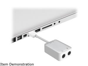 iLuv iCB758WHT USB Audio Adapter (USB to 3.5mm Headset-Mic. Adapter) iLuv iCB758WHT USB Audio Adapter (USB to 3.5mm Headset-Mic. Adapter)