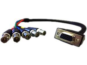 Comprehensive VGA15J-5BJ-6HR 6 ft HR Pro Series VGA HD15 Jack to 5 BNC Jacks Cable Comprehensive VGA15J-5BJ-6HR 6 ft HR Pro Series VGA HD15 Jack to 5 BNC Jacks Cable