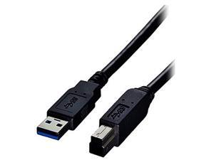 Comprehensive USB3-AB-3ST 3 ft. Black USB 3.0 A Male To B Male Cable Comprehensive USB3-AB-3ST 3 ft. Black USB 3.0 A Male To B Male Cable