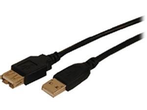 Comprehensive USB2-AA-MF-6ST 6 ft. Black USB 2.0 A Male to A Female Cable Comprehensive USB2-AA-MF-6ST 6 ft. Black USB 2.0 A Male to A Female Cable