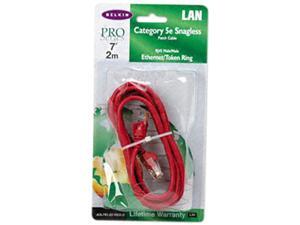 BELKIN A3L79107REDS 7 ft. Cat 5E Red Network Ethernet Cable BELKIN A3L79107REDS 7 ft. Cat 5E Red Network Ethernet Cable