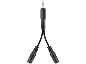 Belkin F3Y121BF0.1M 0.32 ft. Audio Splitter Cable M-F Belkin F3Y121BF0.1M 0.32 ft. Audio Splitter Cable M-F