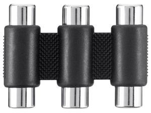 BELKIN 3xRCA Female/ Female Nickel Plated Audio/ Video Adapter BELKIN 3xRCA Female/ Female Nickel Plated Audio/ Video Adapter
