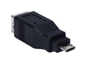 QVS USB High-Speed OTG Micro-B Male to USB B Female Adaptor QVS USB High-Speed OTG Micro-B Male to USB B Female Adaptor