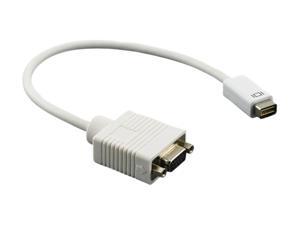 Insten 675577 White 5" M-F Mini DVI to VGA DB15 Cable Adapter Insten 675577 White 5" M-F Mini DVI to VGA DB15 Cable Adapter