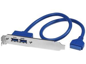 StarTech USB3SPLATE 2 Port USB 3.0 A Female Slot Plate Adapter StarTech USB3SPLATE 2 Port USB 3.0 A Female Slot Plate Adapter