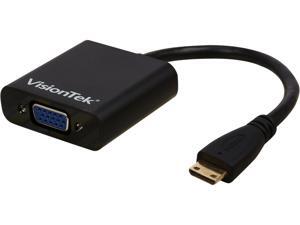 VisionTek 900743 Mini HDMI to VGA Active Adapter (M/F) VisionTek 900743 Mini HDMI to VGA Active Adapter (M/F)