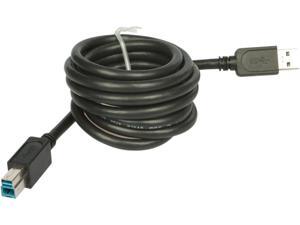 USRobotics USR8403 6 ft. Black USB 3.0 Super Speed Standard Cable USRobotics USR8403 6 ft. Black USB 3.0 Super Speed Standard Cable
