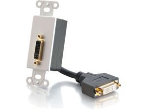 C2G 40354 DVI Decora Style Pass-Through Wall Plate C2G 40354 DVI Decora Style Pass-Through Wall Plate