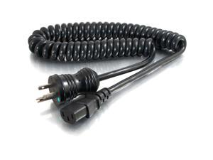 C2G 6ft 16 AWG Coiled Hospital Grade Power Cord (NEMA 5-15P to IEC320C13) - Black C2G 6ft 16 AWG Coiled Hospital Grade Power Cord (NEMA 5-15P to IEC320C13) - Black
