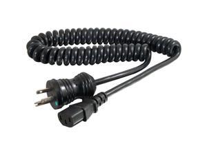 C2G 8ft 18 AWG Coiled Hospital Grade Power Cord (NEMA 5-15P to IEC320C13) - Black C2G 8ft 18 AWG Coiled Hospital Grade Power Cord (NEMA 5-15P to IEC320C13) - Black