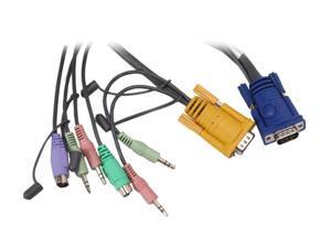 ATEN 6 ft. PS/2 KVM Cable with Audio 2L5302P ATEN 6 ft. PS/2 KVM Cable with Audio 2L5302P