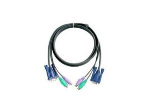 ATEN 10 ft. Micro-Lite KVM Cable, PS/2 2L5003P ATEN 10 ft. Micro-Lite KVM Cable, PS/2 2L5003P