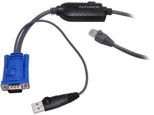 ATEN 15 ft. USB KVM Adapter Cable for Cat5 KVM KA7970 ATEN 15 ft. USB KVM Adapter Cable for Cat5 KVM KA7970