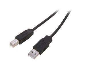 Nippon Labs Black 10 ft. USB cable A/male to B/male 10ft Model USB-10-AB-BK 10 feet Nippon Labs Black 10 ft. USB cable A/male to B/male 10ft Model USB-10-AB-BK 10 feet
