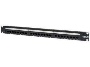 Tripp Lite 24-Port 1U Rackmount Cat6 110 Patch Panel, 568B, RJ45 Ethernet (N252-024) Tripp Lite 24-Port 1U Rackmount Cat6 110 Patch Panel, 568B, RJ45 Ethernet (N252-024)