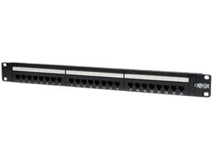 TRIPP LITE 24-Port 1U Rackmount Cat5e 110 Patch Panel, 568B, RJ45 Ethernet TRIPP LITE 24-Port 1U Rackmount Cat5e 110 Patch Panel, 568B, RJ45 Ethernet