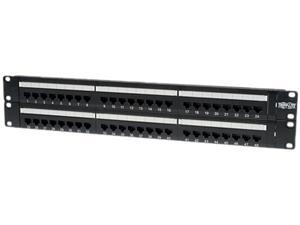 TRIPP LITE 48-Port 2U Rackmount Cat6 110 Patch Panel, 568B, RJ45 Ethernet TRIPP LITE 48-Port 2U Rackmount Cat6 110 Patch Panel, 568B, RJ45 Ethernet
