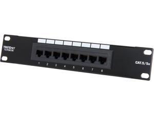 TRENDnet TC-P08C5E 8-Port Cat. 5e Unshielded Patch Panel TRENDnet TC-P08C5E 8-Port Cat. 5e Unshielded Patch Panel
