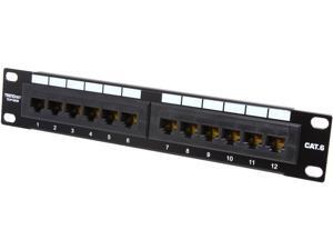 TRENDnet TC-P12C6 12-Port Cat. 6 Unshielded Patch Panel TRENDnet TC-P12C6 12-Port Cat. 6 Unshielded Patch Panel