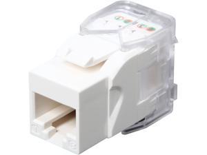 TRIPP LITE N238-001-WH-TF Toolless Cat6/5e Keystone Jack - White TRIPP LITE N238-001-WH-TF Toolless Cat6/5e Keystone Jack - White