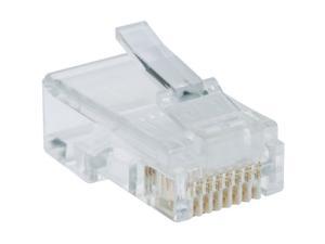 Tripp Lite N030-100-FL 100-Pack of RJ45 Plugs for Flat Solid / Stranded Conductor Cable Tripp Lite N030-100-FL 100-Pack of RJ45 Plugs for Flat Solid / Stranded Conductor Cable