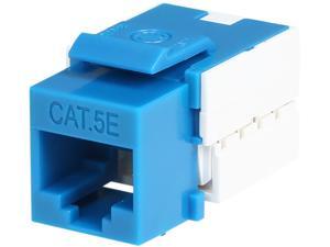 StarTech.com Cat5e RJ45 Keystone Jack Blue - 110 Type StarTech.com Cat5e RJ45 Keystone Jack Blue - 110 Type