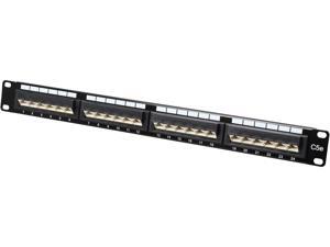 StarTech PANEL4524 24 Port 1U Rackmount Cat5e 110 Patch Panel - 45 Degree StarTech PANEL4524 24 Port 1U Rackmount Cat5e 110 Patch Panel - 45 Degree