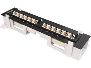 StarTech C6PANL4512 12 Port CAT6 Patch Panel At And T 110 Angled StarTech C6PANL4512 12 Port CAT6 Patch Panel At And T 110 Angled