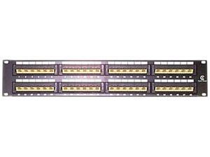 StarTech PANEL4548 45 Degree 48 Port 2U Rackmount Cat5e 110 Patch Panel StarTech PANEL4548 45 Degree 48 Port 2U Rackmount Cat5e 110 Patch Panel