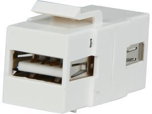 C2G 28748 Snap-In USB A/A Female Keystone Insert Module - White C2G 28748 Snap-In USB A/A Female Keystone Insert Module - White