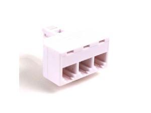 BELKIN F8V107-WH Triplex Jack Adapter - White BELKIN F8V107-WH Triplex Jack Adapter - White