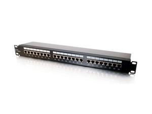 C2G 03864 24-Port Cat5E Shielded High-Density Patch Panel C2G 03864 24-Port Cat5E Shielded High-Density Patch Panel