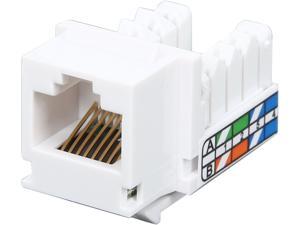 C2G 35201 90° Cat5E RJ45 UTP Keystone Jack - White C2G 35201 90° Cat5E RJ45 UTP Keystone Jack - White