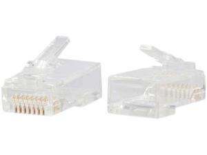 C2G RJ45 Cat6 Modular Plug for Round Solid/Stranded Cable - 25pk C2G RJ45 Cat6 Modular Plug for Round Solid/Stranded Cable - 25pk