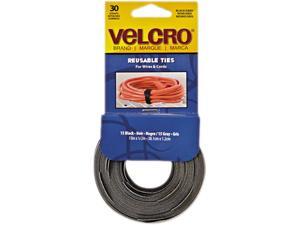 Velcro 94257 Reusable Self-Gripping Cable Ties, 1/2 x 15 inches, Black/Gray, 30 Ties Each Velcro 94257 Reusable Self-Gripping Cable Ties, 1/2 x 15 inches, Black/Gray, 30 Ties Each