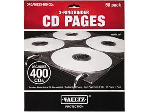 Two-Sided Cd Refill Pages For Three-Ring Binder, 50/Pack Two-Sided Cd Refill Pages For Three-Ring Binder, 50/Pack