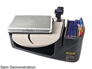 Car Desk With Laptop Mount, Supply Organizer, Gray Car Desk With Laptop Mount, Supply Organizer, Gray