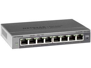 NETGEAR ProSAFE 8-Port Gigabit Web Managed (Plus) Switch (GS108E) - Lifetime Warranty NETGEAR ProSAFE 8-Port Gigabit Web Managed (Plus) Switch (GS108E) - Lifetime Warranty