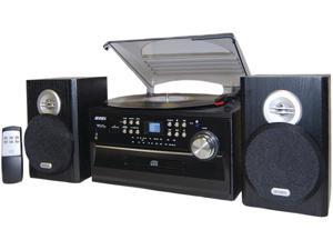 JENSEN 3-Speed Stereo Turntable with Front Loading CD Player, CD-R/RW Compatible, Cassette and AM/FM Stereo Radio JENSEN 3-Speed Stereo Turntable with Front Loading CD Player, CD-R/RW Compatible, Cassette and AM/FM Stereo Radio